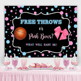 Lofaris What Will Baby Be Pink and Blue Shower Backdrop